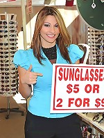 horny milf picked up in the store rides a mega cock in the stock room