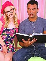 Amazing hot teenie mini skirt high school babe gets spanked on her hot ass b y her tutor in these hot after school suck and fuck detention center pics