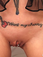 Mature blonde candy plays with her excellent melons