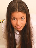 Incredibly sexy plus-size Asian girl in a hot tub