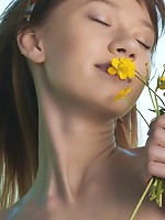 Romantic teen outdoors