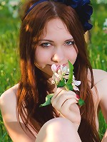 Charming teen outdoor