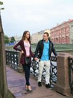 Pal bangs leggy teen