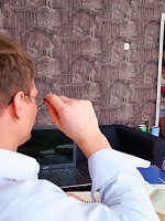 Busty gal gets ass fucked