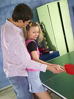 Guy licks and fucks pussy of his cute teen girlfriend.