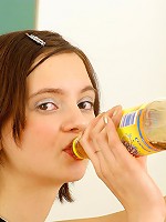 Young chick spreads her delicious pussy lips for your cock.