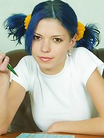 Her skirt is so tight that she has to take it off to finger herself.