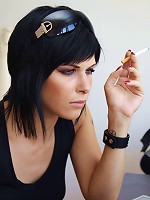 Brunette gal gets banged