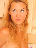 Beautiful and rather shy Silvia hardly shows her pussy but expose natural breasts without shame.