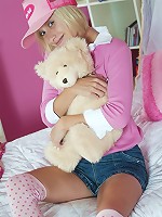 Non nude teen shows her wet panties