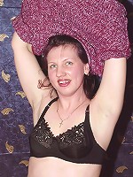 Horny brunette inviting some hard fuck as she opens wide to reveal her hairy mature hole!