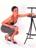 Mature babe cutie stripping sexy lingerie