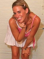 Sex starved older woman Kylie Worthy satisfied by a younger guy and gets nasty cum facial