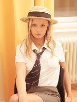 Naughty wannabe schoolgirl Lilliane is hot