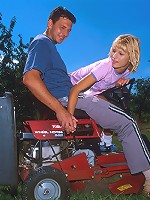 Naughty teen gets fucked in the garden