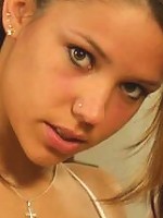 Stunning teen reveals her sexy little body