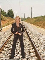 Web favourite Sophie gets naked on the train lines