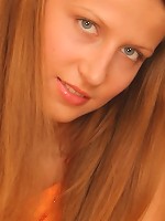 Hot Russian teen looks cute in her little panties