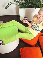 18yo teen Pinky June undressing on camera for the first time