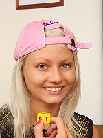 18yo beauty Pinky June plays sex game and wins a massive dick