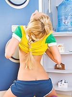 Hottie in purple long socks