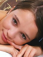 Delightful brunette teen