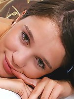 Beautiful teen playing