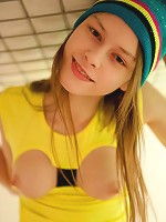 Pussy penetration with a bottle