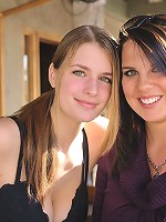 Danielle plays with a pregnant chick