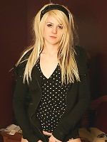 Watch as the tiny Haley strips down and shows off her tight tiny body