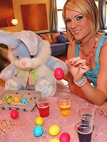 Blonde 18 years old on cock