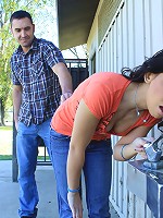 Eager teen slut shows her affection to rough fucking