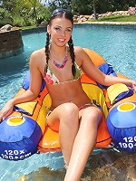 Hot summer slut Tiffany rocks a lifeguard's cock!