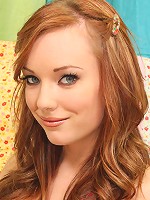 Sexy redhead teen with perfect tight little body gets fucked hard