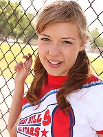 Hot teen cheerleader tries some big man-cock