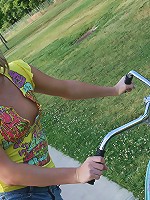 Sexy Ruby Ryder surprised by huge cumshot on face