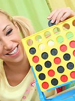 Petite blonde teen Jayda strips and fucks on camera