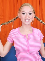 Flirty young Madison rides a huge cock