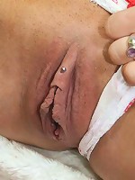 Flirty young Crista rides a huge cock