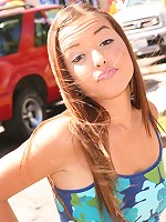 Sexy Latina Teen Sandy Sweet rides big fat cock