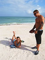 Flirty blonde Michelle gets nailed on sofa with cumshot