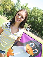 Cute brunette teen Lexi Lynn sucks and fucks