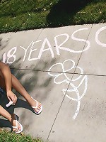 Cute brunette teen Eve first time anal