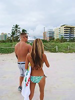 Sexy teen Tina strips and gives good head