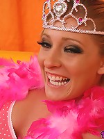 Blonde big booty teen Carmen Kinsley tease and pussy spreading