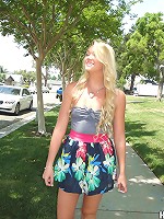 Stupid blonde teen receives the mean cock punishment