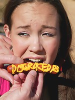 Hot 18 year old gets disgraced & fucked outdoors!