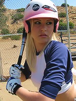 Teen blonde slut gets tied up and fucked on softball field!