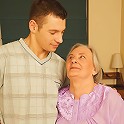 This granny gets nasty with the boy next door