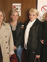 All is relaxed and well in this all female mature sauna